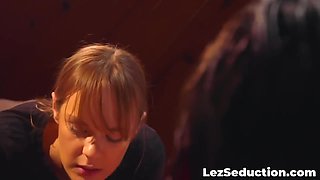 Georgia Jones And Rebecca Vanguard In Shoves Her Pussy To Mouth