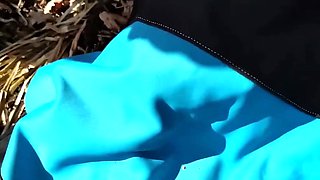 Brunette Russian Teen Gives Outdoor Blowjob