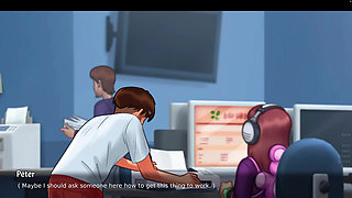 Summertime saga gameplay. French teacher, library sex, naughty magazine