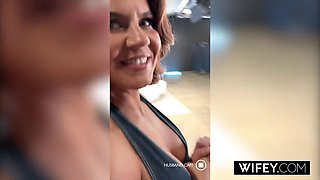 WIFEY Perfect Wife Leah Layz Takes The Biggest Cock Shes Ever Seen, Husband Approves
