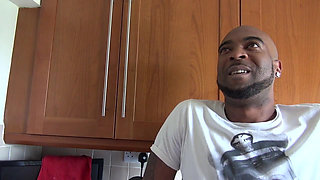 Sweet brunette gets pounded by his big black cock