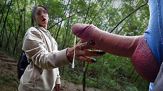 DICK FLASH IN PARK. A stranger caught me jerking off and helped me cum