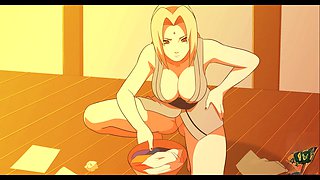 Tsunade hentai, anime, naruto