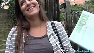 Public agent - adorable and innocent teen brunette gets screwed in a car