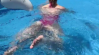 Filmed Lexi Montana Is Having Fun in Outdoor Pool!