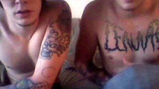 Twink Twins Masturbating on Webcam