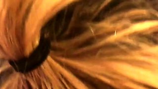 Hot Blonde Escort Delivers Nasty POV Creampie Fuck