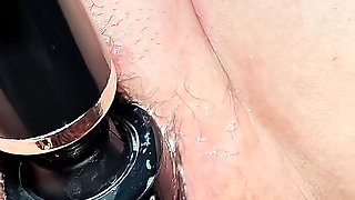 Close up - Clit Pops Out and Pussy Lips Open with Contraction Orgasim