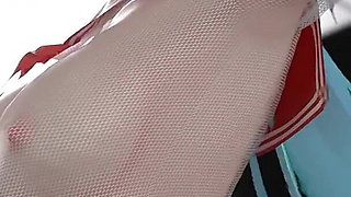 [mmd] Chocolate Cream Jk; Sexy College Girl Uniform; Ultra-short Skirt; White Stockings; Red-soled High Heels