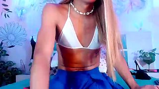 Amateur Webcam Cute Teen Plays Solo with Big