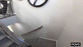 French Maid Uses Her Mouth And Cunt To Clean Up Cock