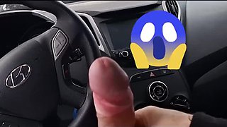 Teen Latina Gives Risky Handjob in Car - Petite Redhead Amateur
