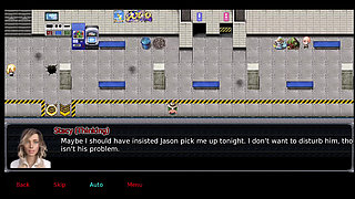 The office wife #2 Simon keeps looking up Stacy's skirt.