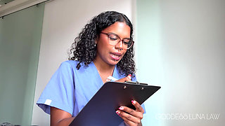 Micropenis Diagnosis Ebony Nurse Goddess Luna Law Turns Your Check-up Into Cock Humiliation, Sph, Medical Fetish, Femdom