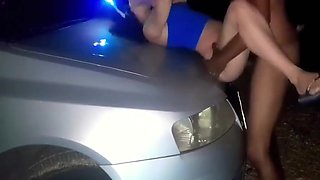 Wife Escaped From The Carnival Block To Moan On The Negaos Pole In The Woods