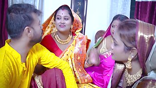 Desi Horny Indian Three Bhabhi Wants To Get Fucked By Their Devar Like A Bhabhis Groupsex Party ( Hindi Audio ) With Devar Bhabhi