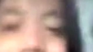 Skinny Asian Girl on a Video Call