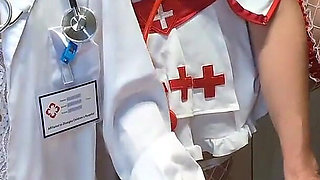 FFM Threesome - Doctor and Nurse Make Sick Patient Cum