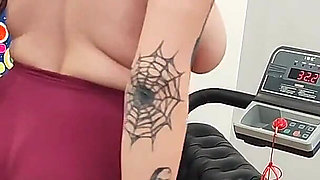 Treadmill Chubby Girl Exersice Short Tights Big Ass Complete