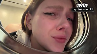 Imagine, Im Stuck In The Washing Machine! I Fucked My Stepsister In The Washing Machine
