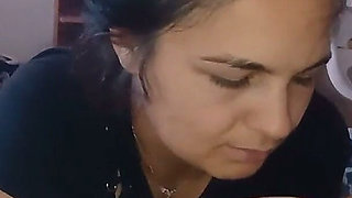 Step Dad All Day Fucks Me in the Mouth and Gives Me a Blowjob