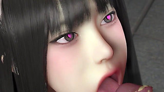 3D Horny Slut Korean Slut Cheating with Big Dick Stranger