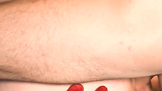 Dominant Red Whore Uses His Cock Then Kicks Him Out - Spit & Denial on Satin Bed