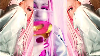 Goddess Lana dominates Bruci with seductive smooth silk