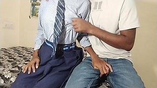 I invited an Indian schoolgirl over to my place to study, sucked on her tits, and then fucked her