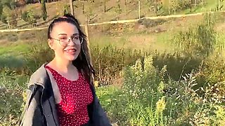 Virgin teen's dick gets lucky with a slutty stranger