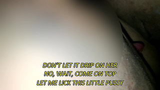 4K(subs) Wife Takes Best Friend on the Couch & Gets a Massive Cum Bath