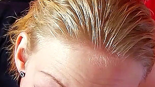 Blonde skinny teen Sofia gets her tight cunt fucked by her stepdad with a condom