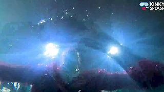 Swim & Play in Pvc Mac, Latex and Heels