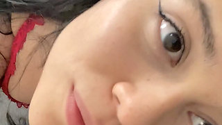 Some Jerk off Encouragement in Red Lingerie