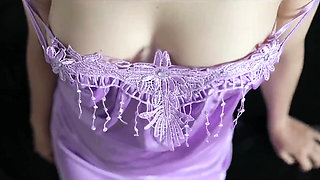 Her Body Is so Perfect, Plus Wearing a Sexy Satin Dress, Auto Fucking Indonesian Girl