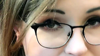 German Scout - German Small Glasses Student Tiny Emily Pick up and Talk to Casting Fuck