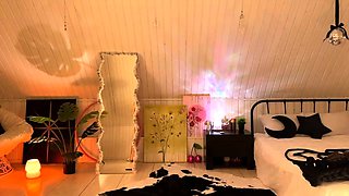 Amateur Webcam Teen Flashes Masturbates