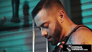 Drew Valentino's Muscly BDSM Fisting Ignites Wild Hairy Passion