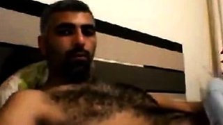 Hairy Horny Daddy Strokes His Big Cock