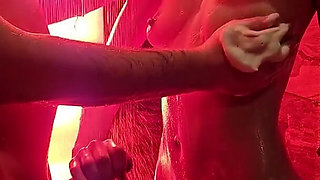 Real Couple Shower Sextape - Steamy Amateur Fuck with Stepdaddy in the Shower