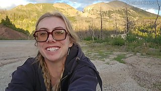 Tits out in Desert… Nude Travel Vlog!! w Masturbating
