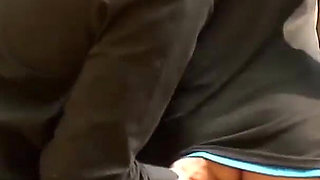 Threesome sex with skinny MILF in wood