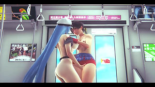Akame Ga Hentai - Esdeat Sex in Train - Japanese Asian Manga Anime Film Game Porn