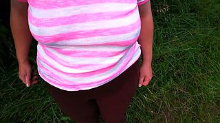 Busty BDSM Outdoor Sex - Public Spanking & Humiliation Under Bridge 4K