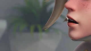Overwatch Mercy Dr. Ziegler - Patient’s BBC Double Penetration Animation