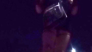 Transvestite slut goes out at dawn to work as a prostitute