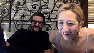 Blonde beauty with big boobs pt02