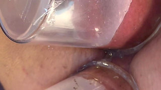 Extreme Close up Double Vacuum Pumping Ass and Pussy