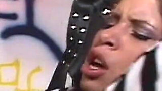 Bound Brunette Devours Cock Before Capital Punishment