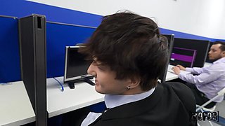 Lola's Office Sneaky Passion in a Wild Indoor Romp